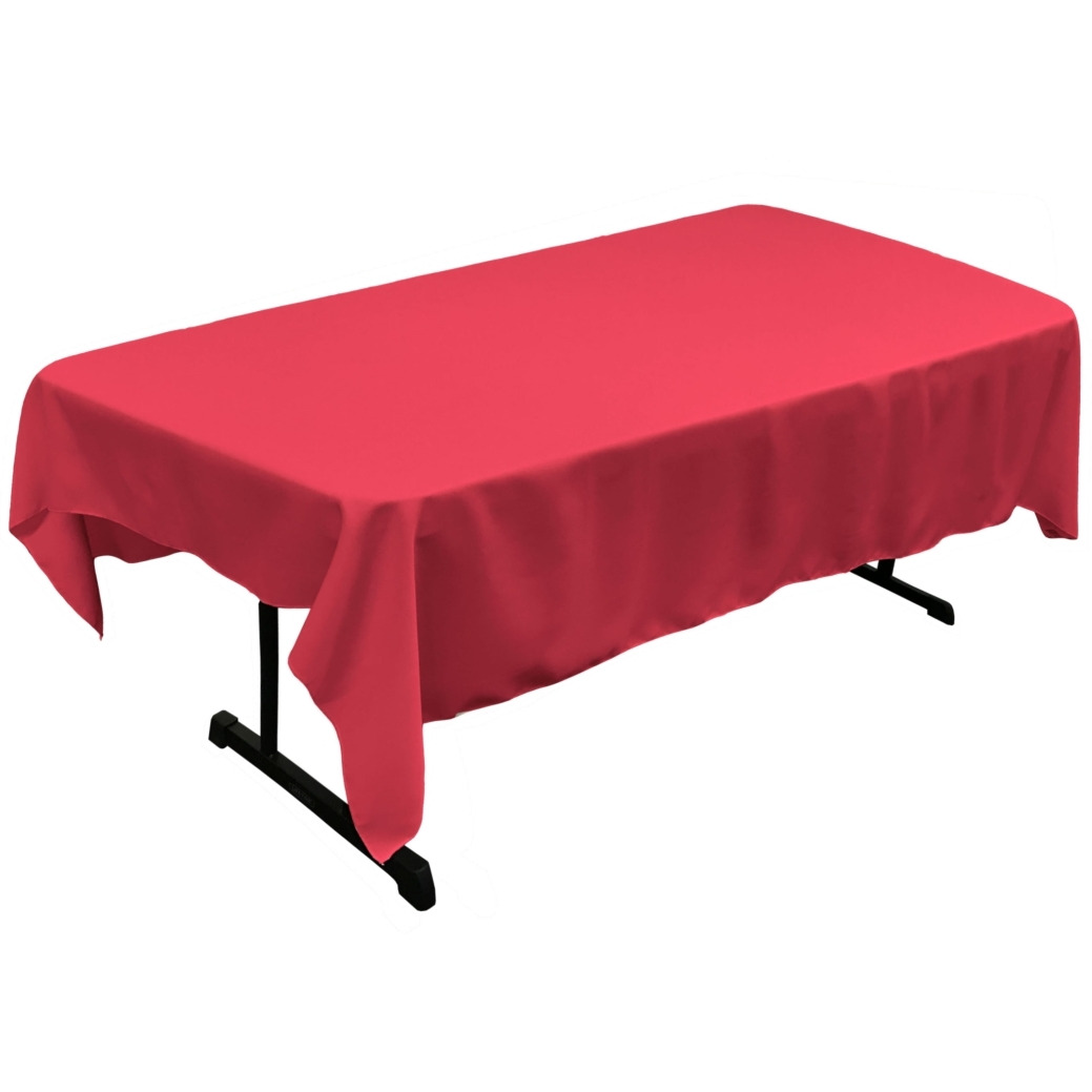 TCpop60x90-FuchsiaP49 Polyester Poplin Rectangular Tablecloth  Fuchsia - 60 x 90 in.