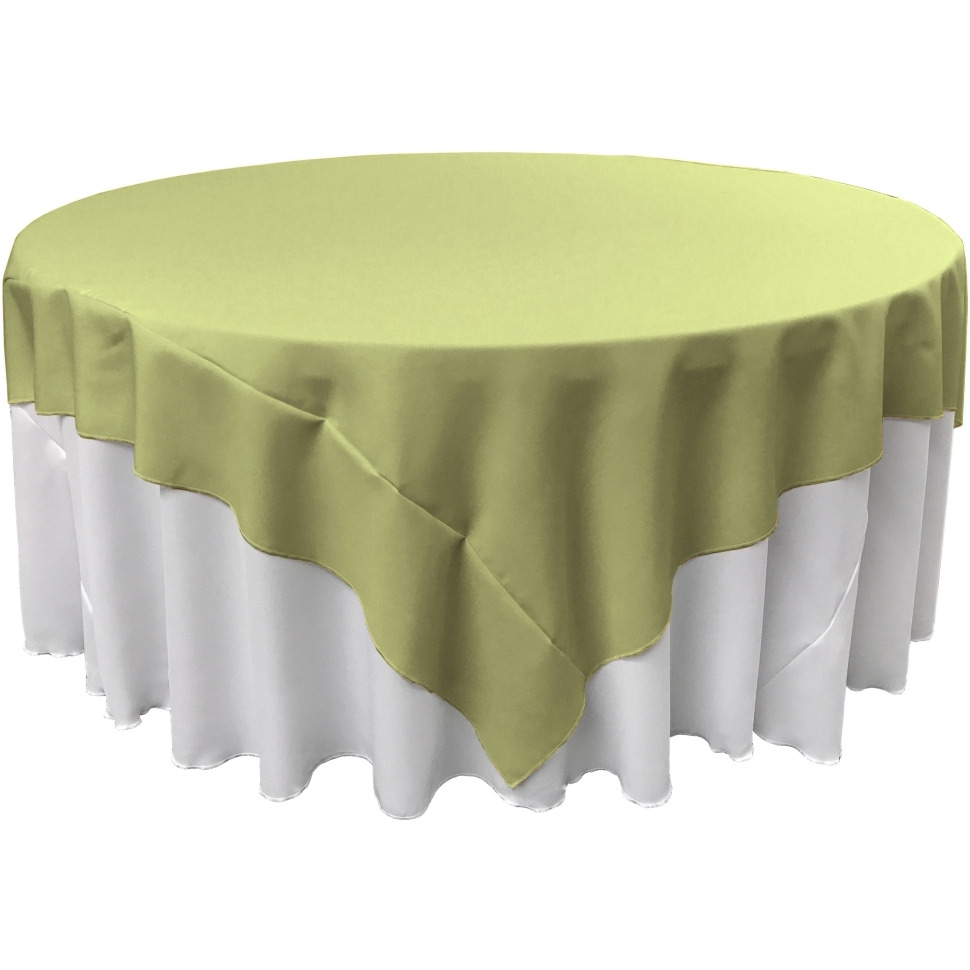 TCpop72x72-SageP19 Polyester Poplin Square Tablecloth  Sage - 72 x 72 in.