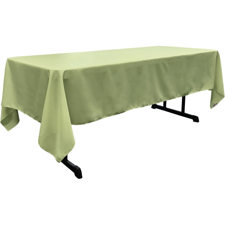 TCpop60x108-SageP19 Polyester Poplin Rectangular Tablecloth  Sage - 60 x 108 in.