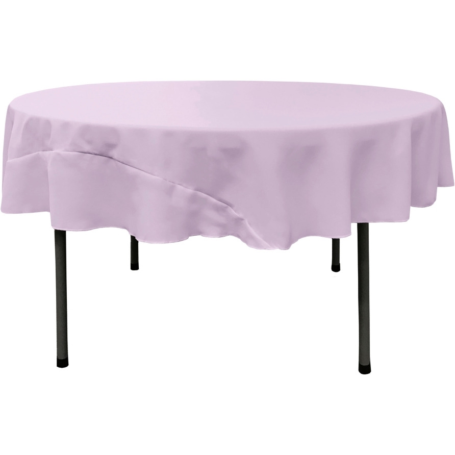 TCpop72R-LilacP45 Polyester Poplin Tablecloth  Lilac - 72 in. Round