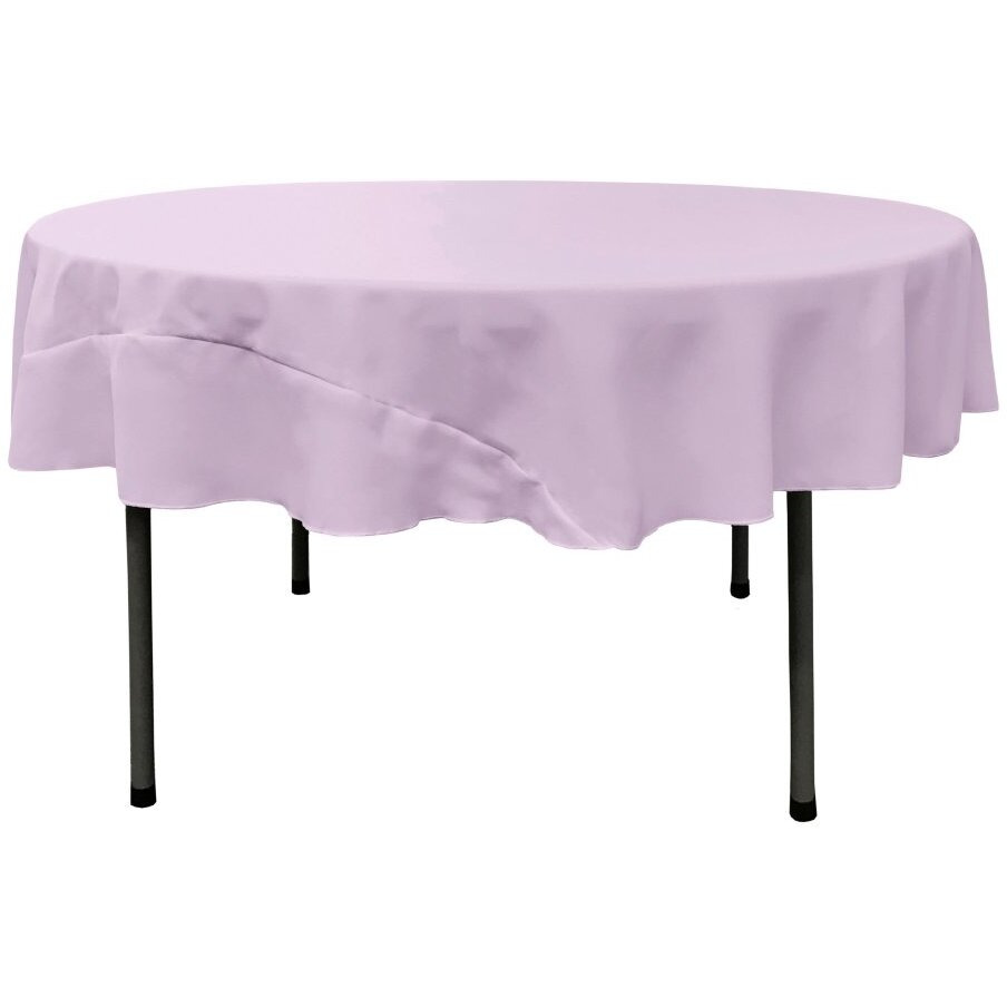 TCpop72R-LilacP45 Polyester Poplin Tablecloth  Lilac - 72 in. Round