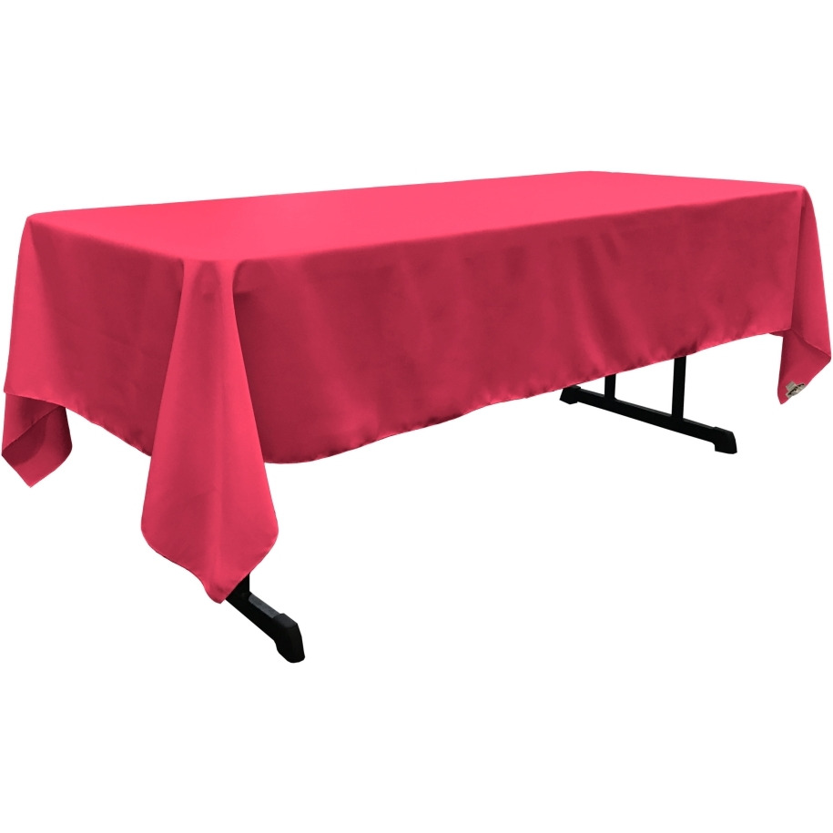 TCpop60x108-FuchsiaP49 Polyester Poplin Rectangular Tablecloth  Fuchsia - 60 x 108 in.