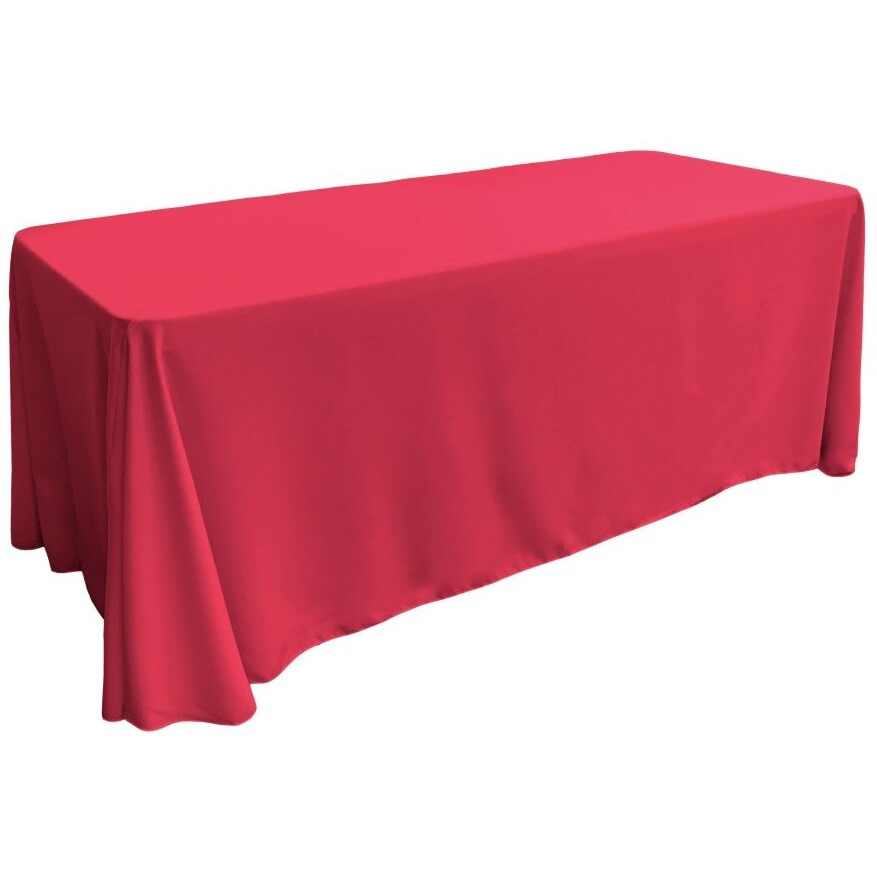 TCpop90x132-FuchsiaP49 Polyester Poplin Rectangular Tablecloth  Fuchsia - 90 x 132 in.