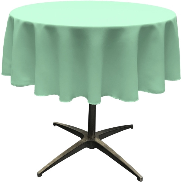 TCpop51R-MintP44 Polyester Poplin Tablecloth  Mint - 51 in. Round