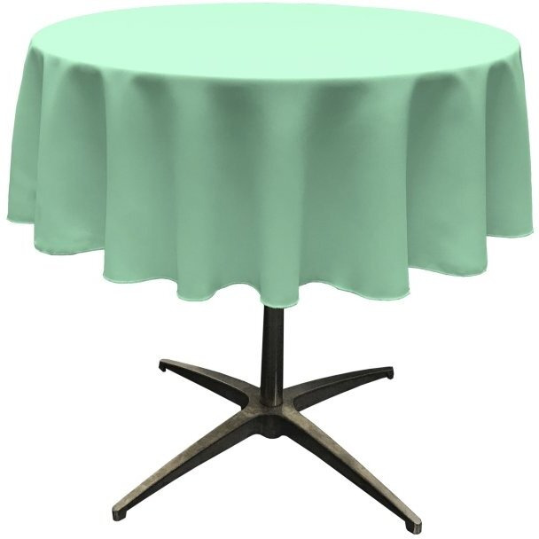TCpop51R-MintP44 Polyester Poplin Tablecloth  Mint - 51 in. Round