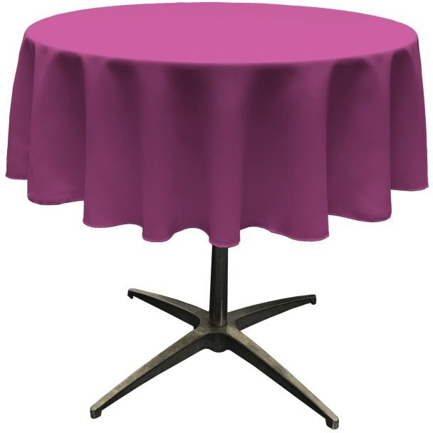TCpop51R-MagentaP81 Polyester Poplin Tablecloth  Magenta - 51 in. Round