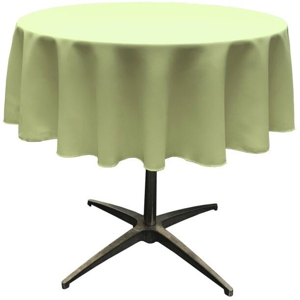 TCpop58R-SageP19 Polyester Poplin Tablecloth  Sage - 58 in. Round