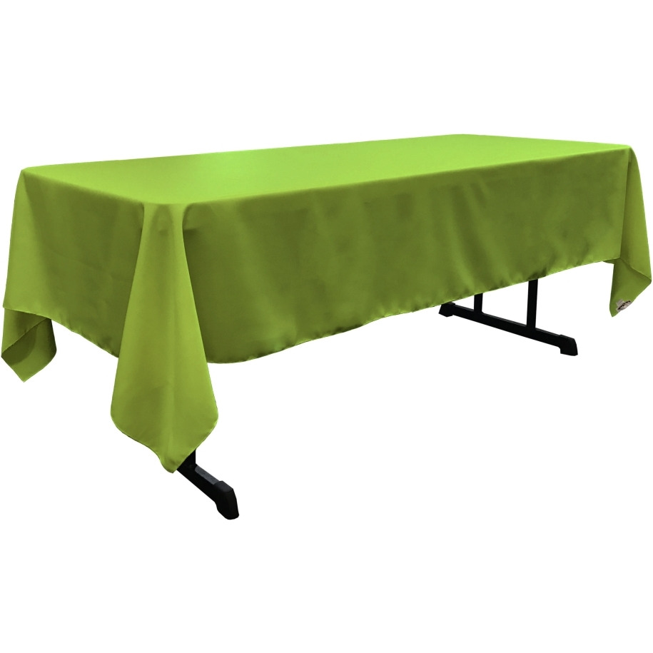 TCpop60x144-LimeP84 Polyester Poplin Rectangular Tablecloth  Lime - 60 x 144 in.