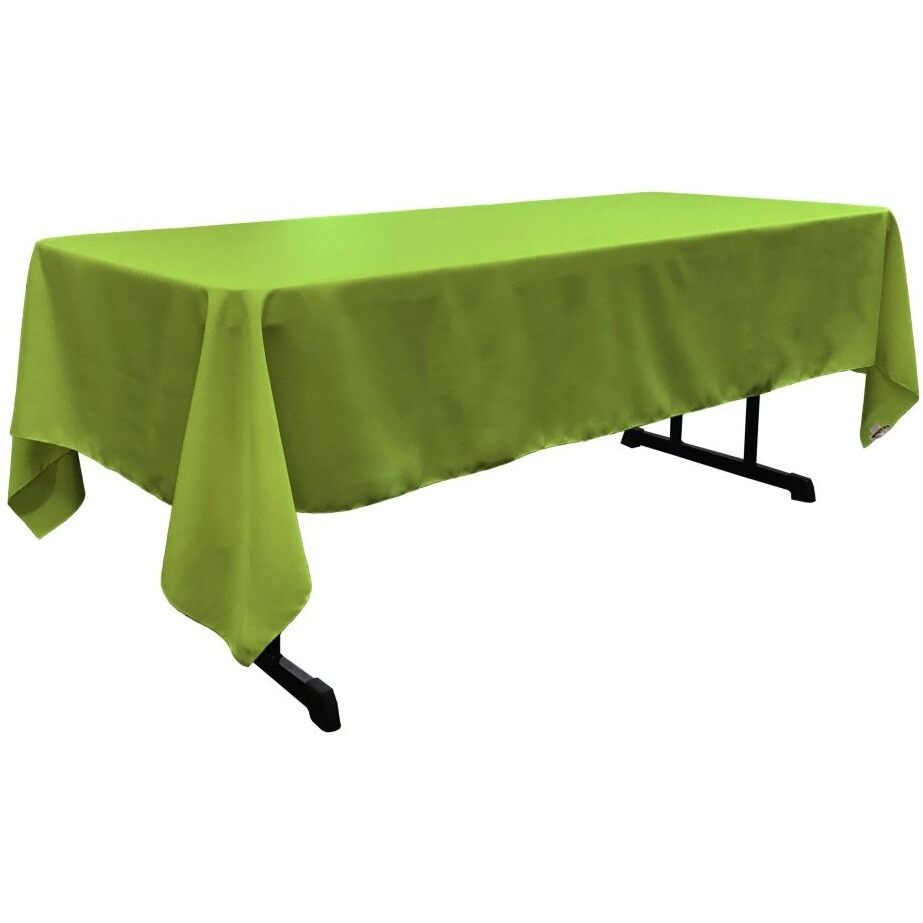 TCpop60x144-LimeP84 Polyester Poplin Rectangular Tablecloth  Lime - 60 x 144 in.