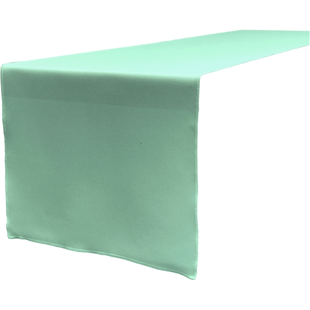 TCpop14x108-MintP44 Polyester Poplin Table Runner  Mint - 14 x 108 in.