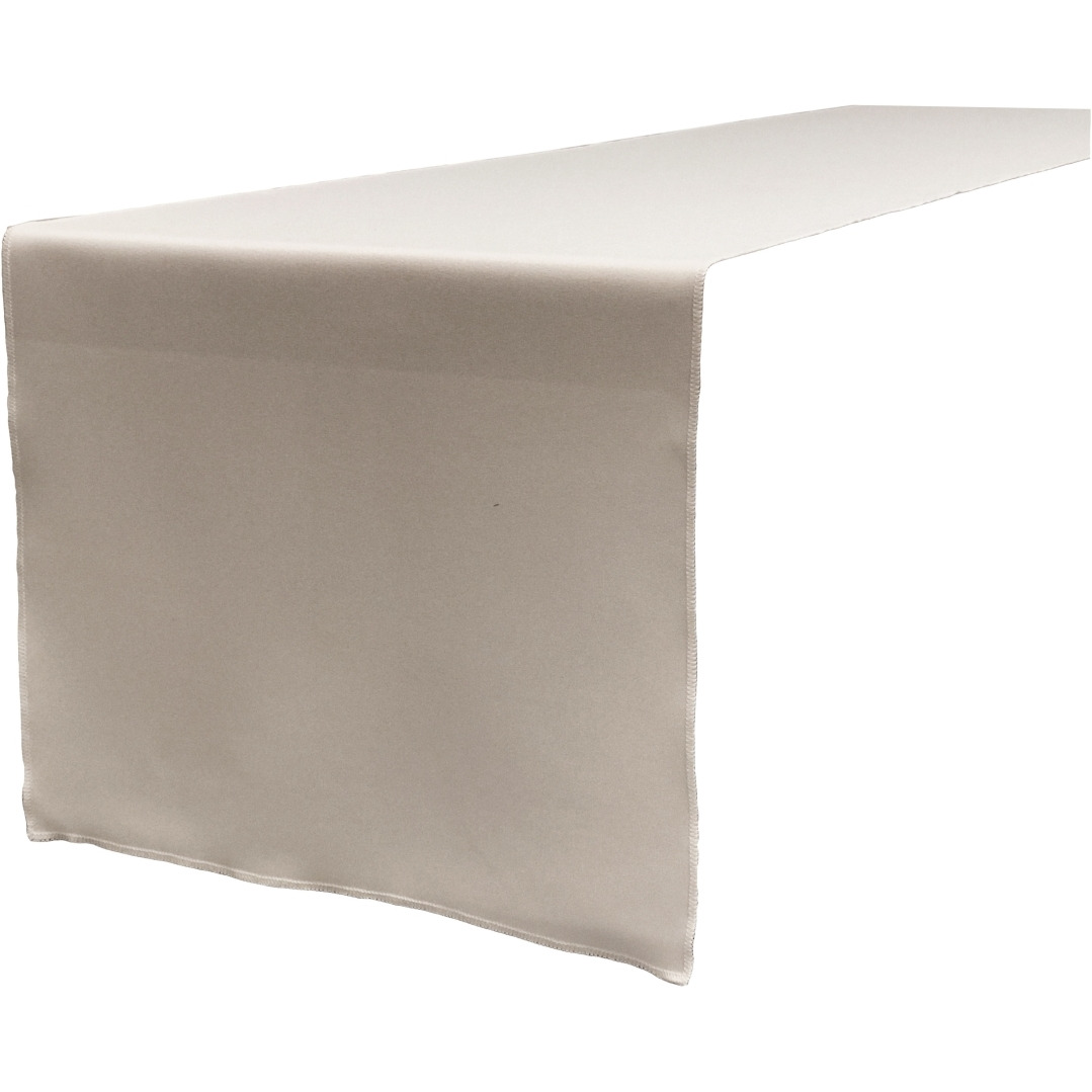 TCpop14x108-GrayLgtP41 Polyester Poplin Table Runner  Light Gray - 14 x 108 in.