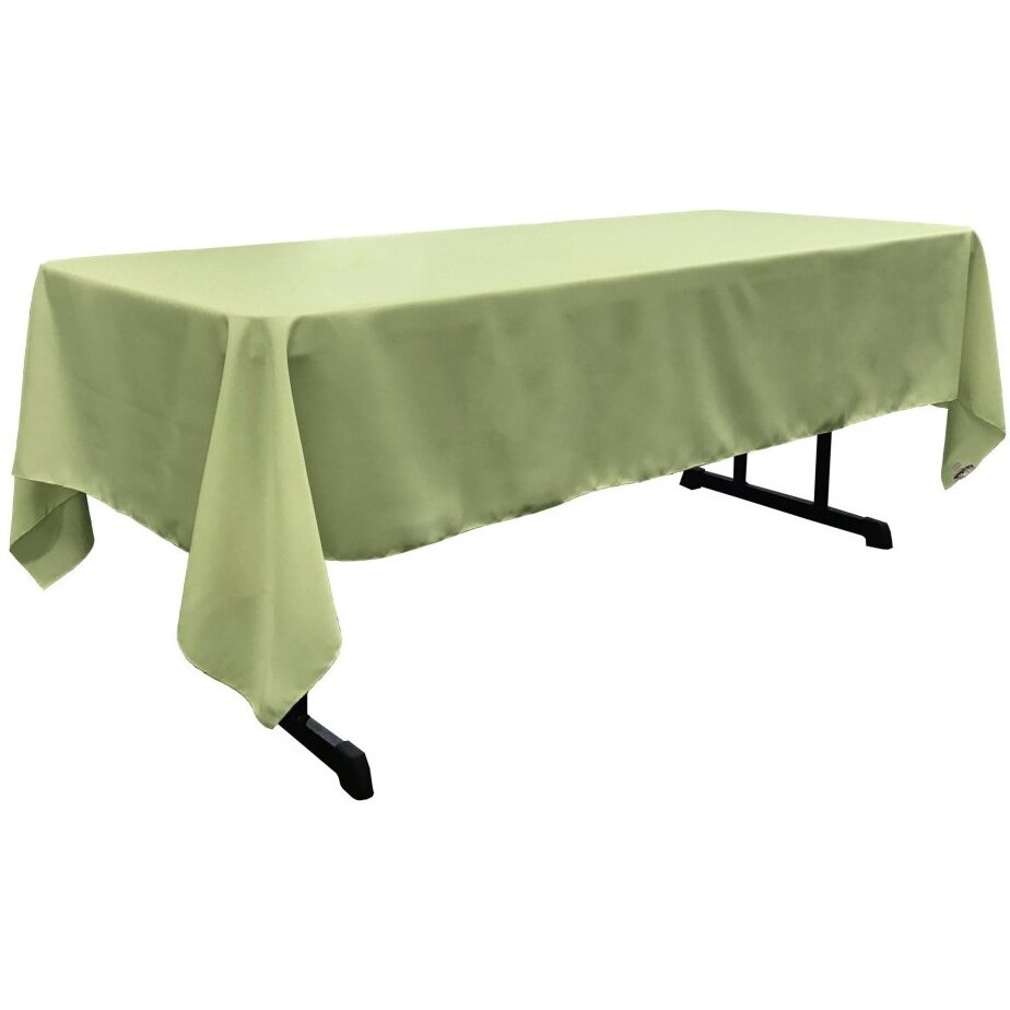 TCpop60x120-SageP19 Polyester Poplin Rectangular Tablecloth  Sage - 60 x 120 in.