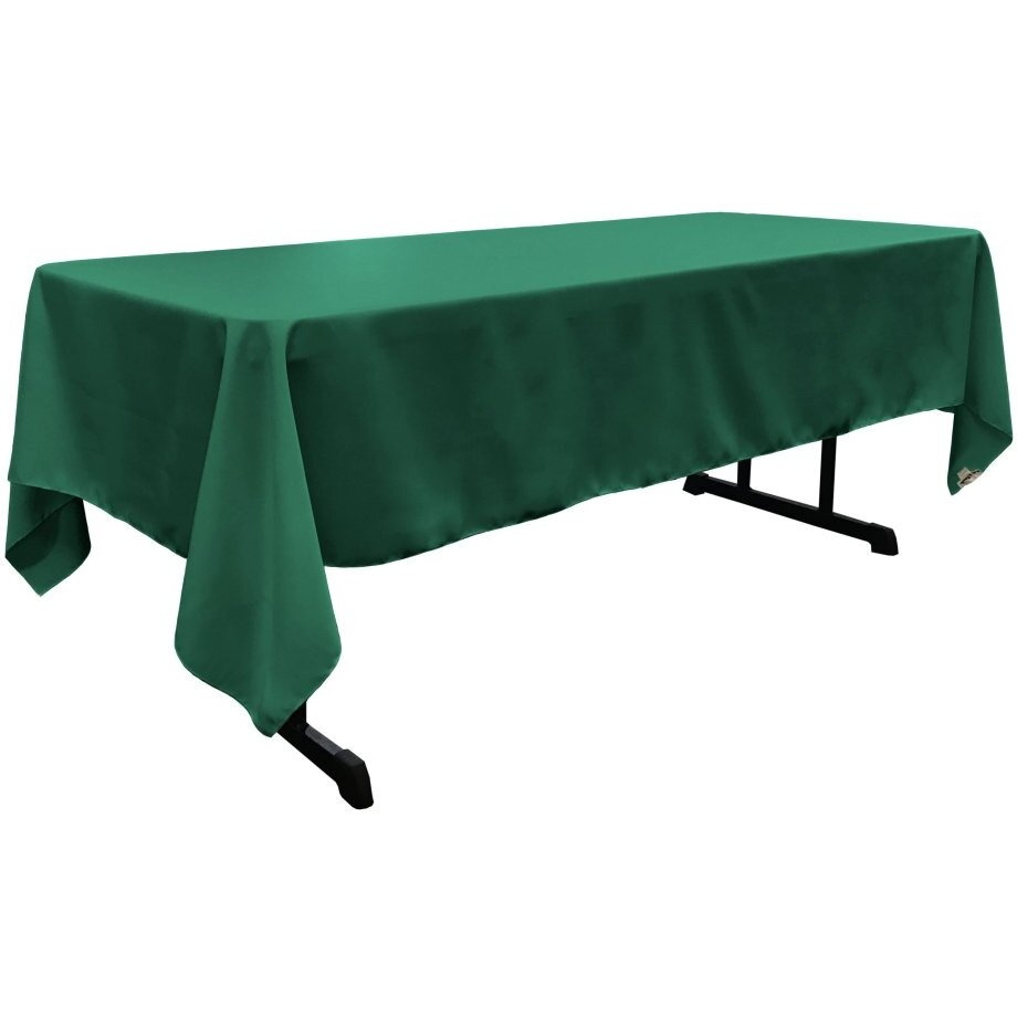 TCpop60x120-TealP43 Polyester Poplin Rectangular Tablecloth  Teal - 60 x 120 in.