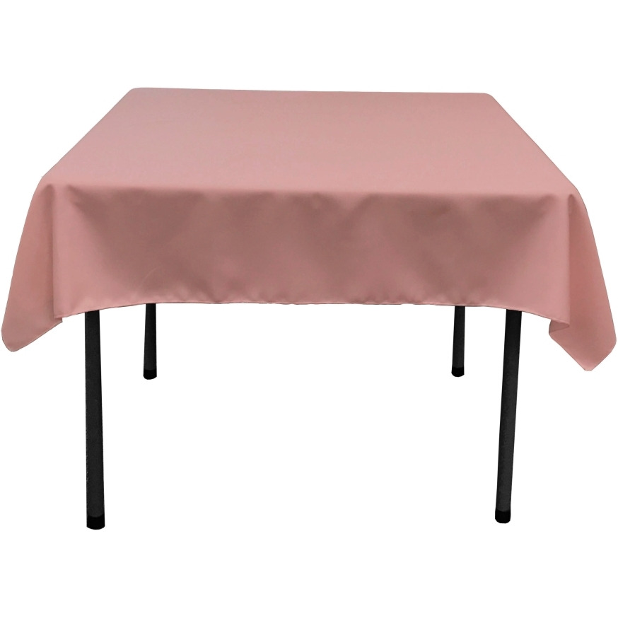 TCpop58x58-RoseP79 Polyester Poplin Square Tablecloth  Dusty Rose - 58 x 58 in.