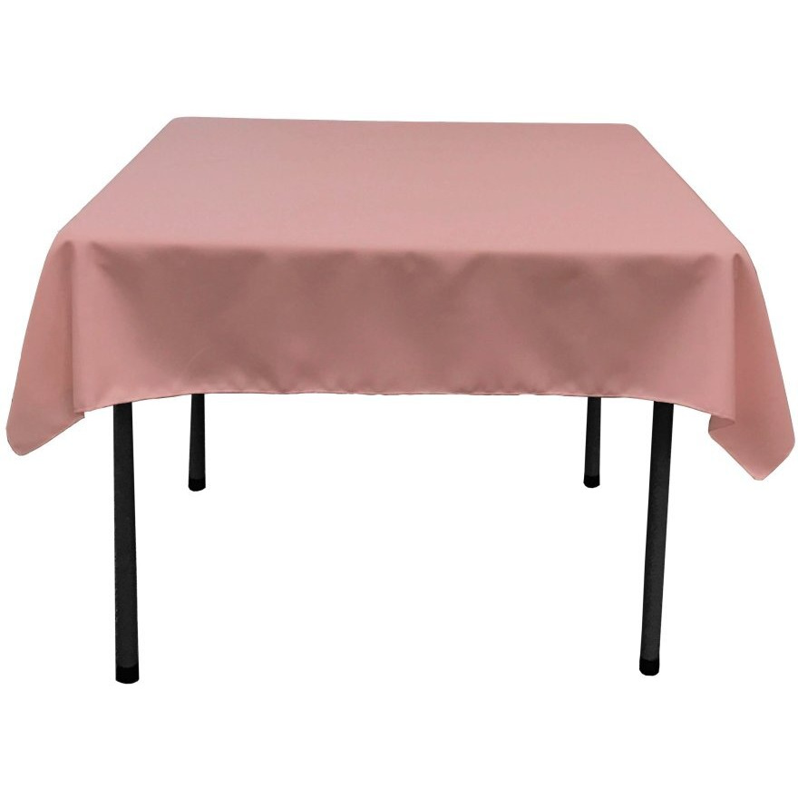 TCpop58x58-RoseP79 Polyester Poplin Square Tablecloth  Dusty Rose - 58 x 58 in.