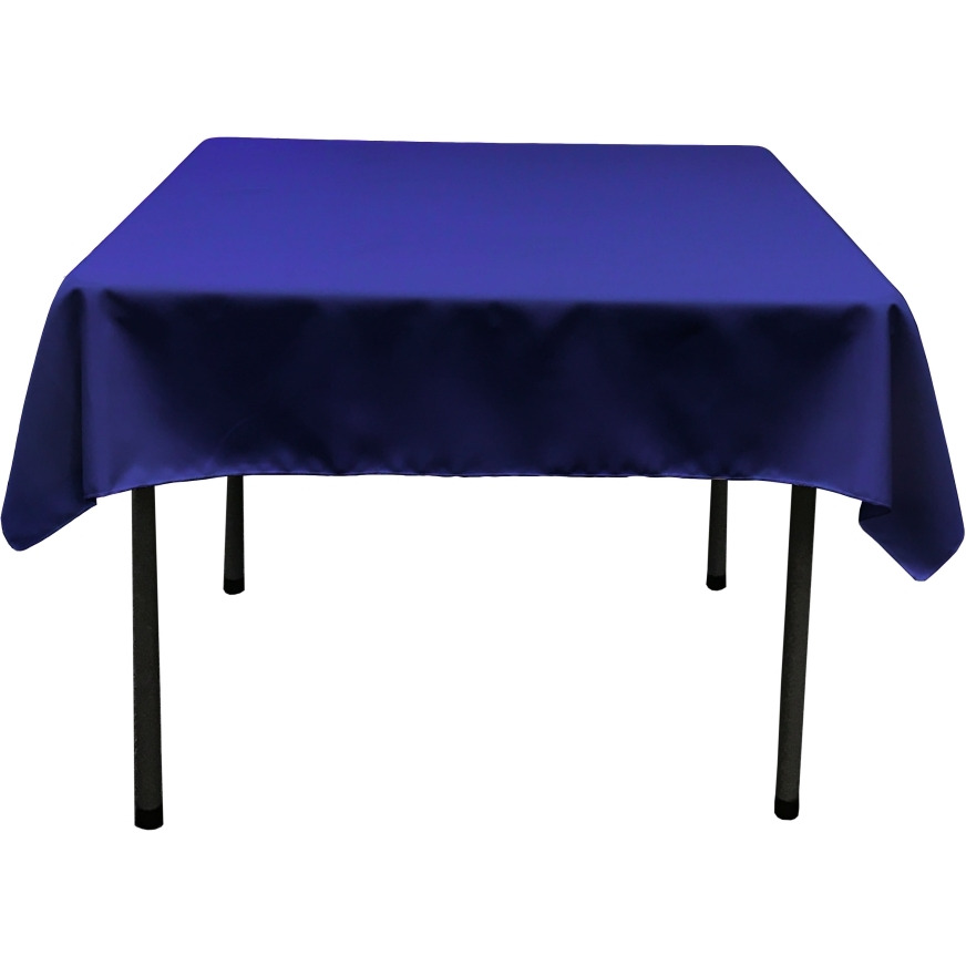TCpop58x58-RoyalP50 Polyester Poplin Square Tablecloth  Royal - 58 x 58 in.