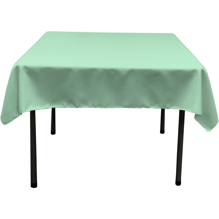 TCpop52x52-MintP44 Polyester Poplin Square Tablecloth  Mint - 52 x 52 in.