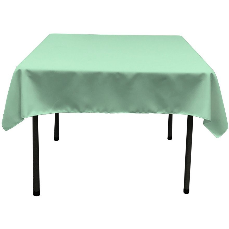 TCpop52x52-MintP44 Polyester Poplin Square Tablecloth  Mint - 52 x 52 in.