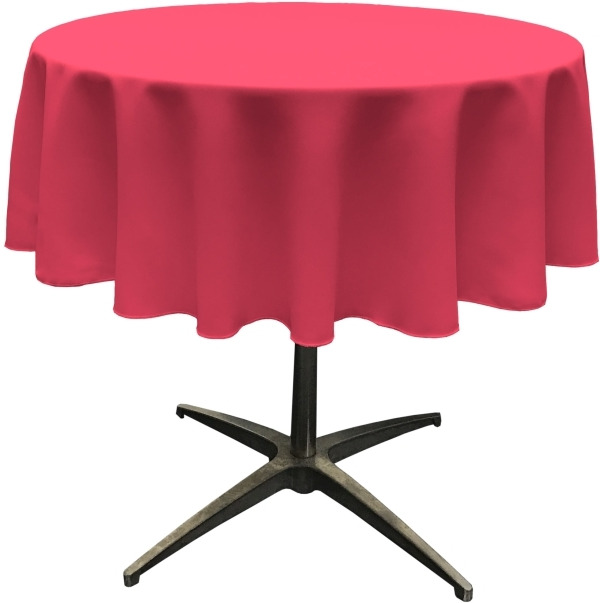 TCpop51R-FuchsiaP49 Polyester Poplin Tablecloth  Fuchsia - 51 in. Round