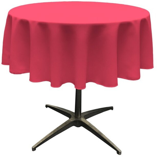 TCpop51R-FuchsiaP49 Polyester Poplin Tablecloth  Fuchsia - 51 in. Round