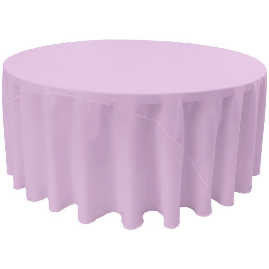 TCpop120R-LilacP45 Polyester Poplin Tablecloth  Lilac - 120 in. Round