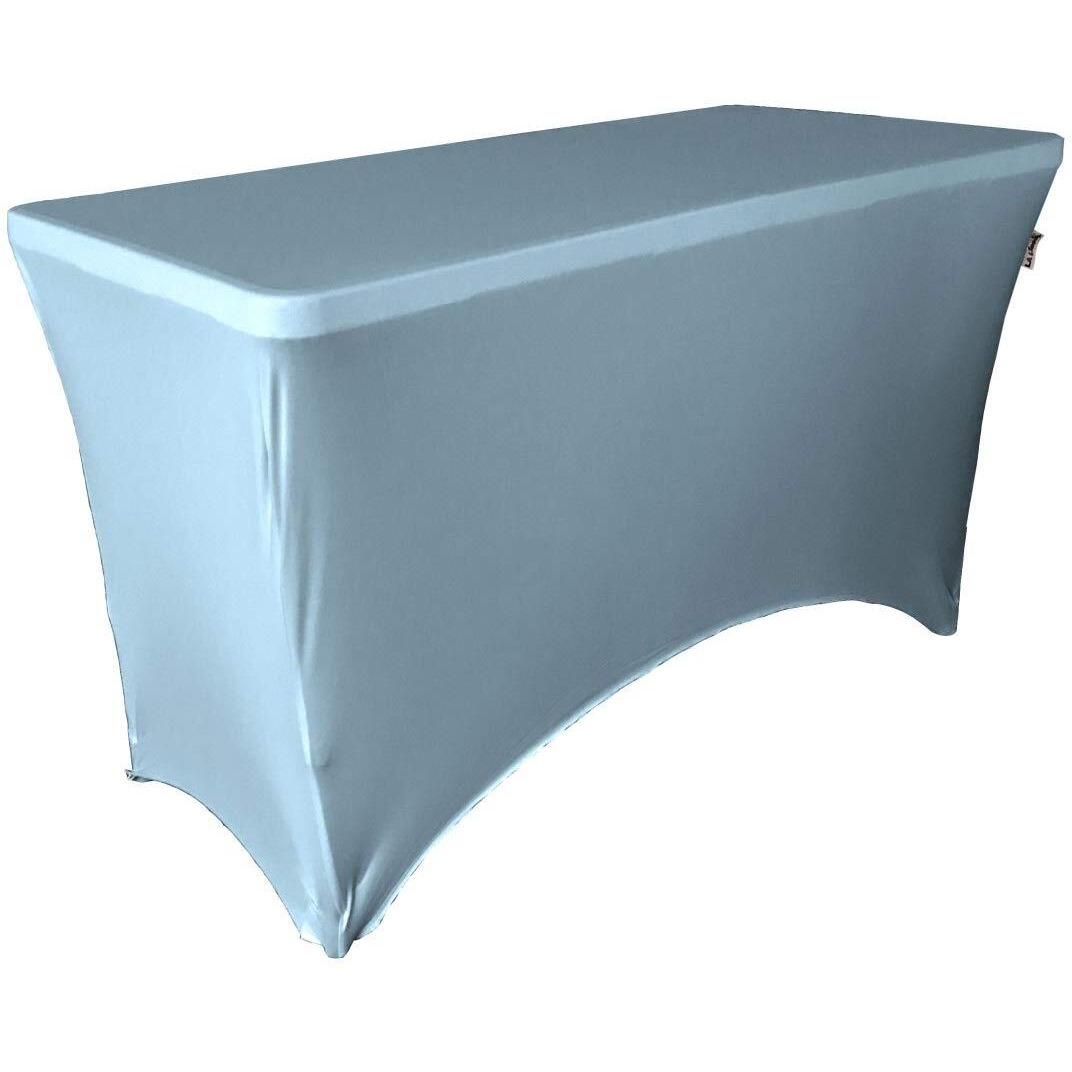 TCSpandex48x30x30-BlueLightX18 Rectangular Spandex Tablecloth  Blue Light - 48 x 30 x 30 in.