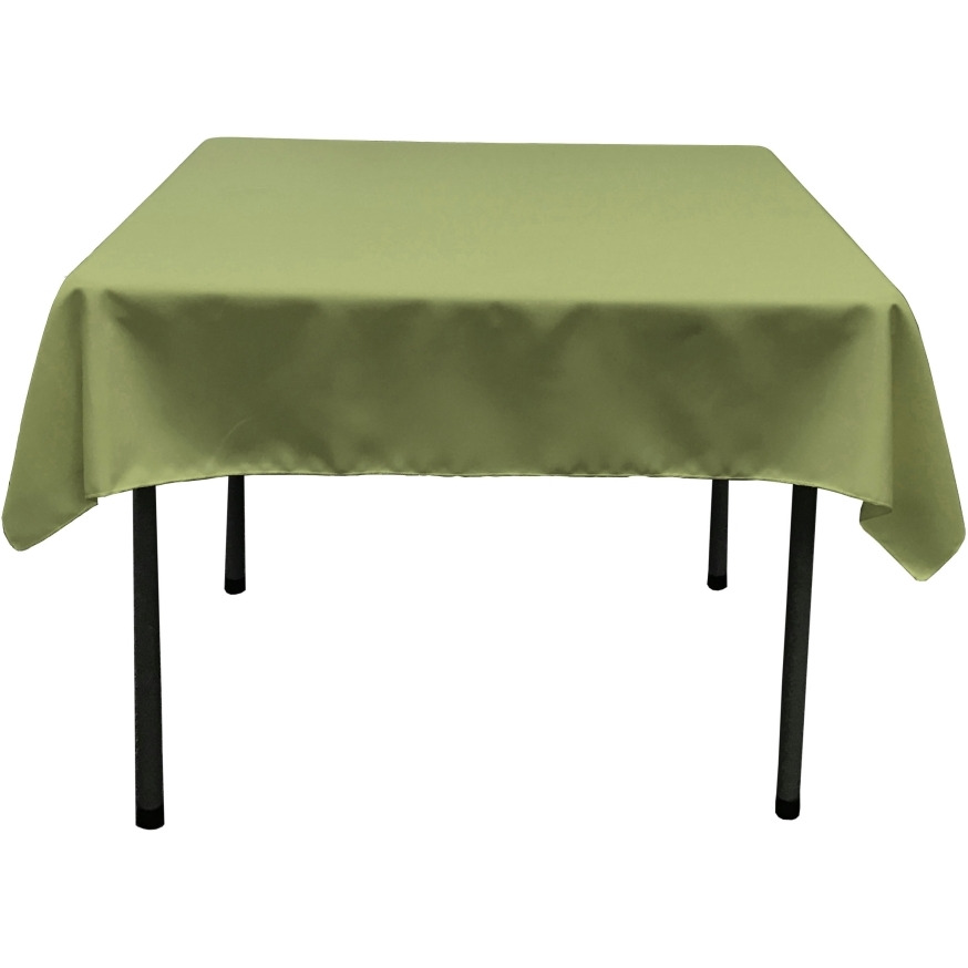 TCpop58x58-SageDrkP39 Polyester Poplin Square Tablecloth  Dark Sage - 58 x 58 in.