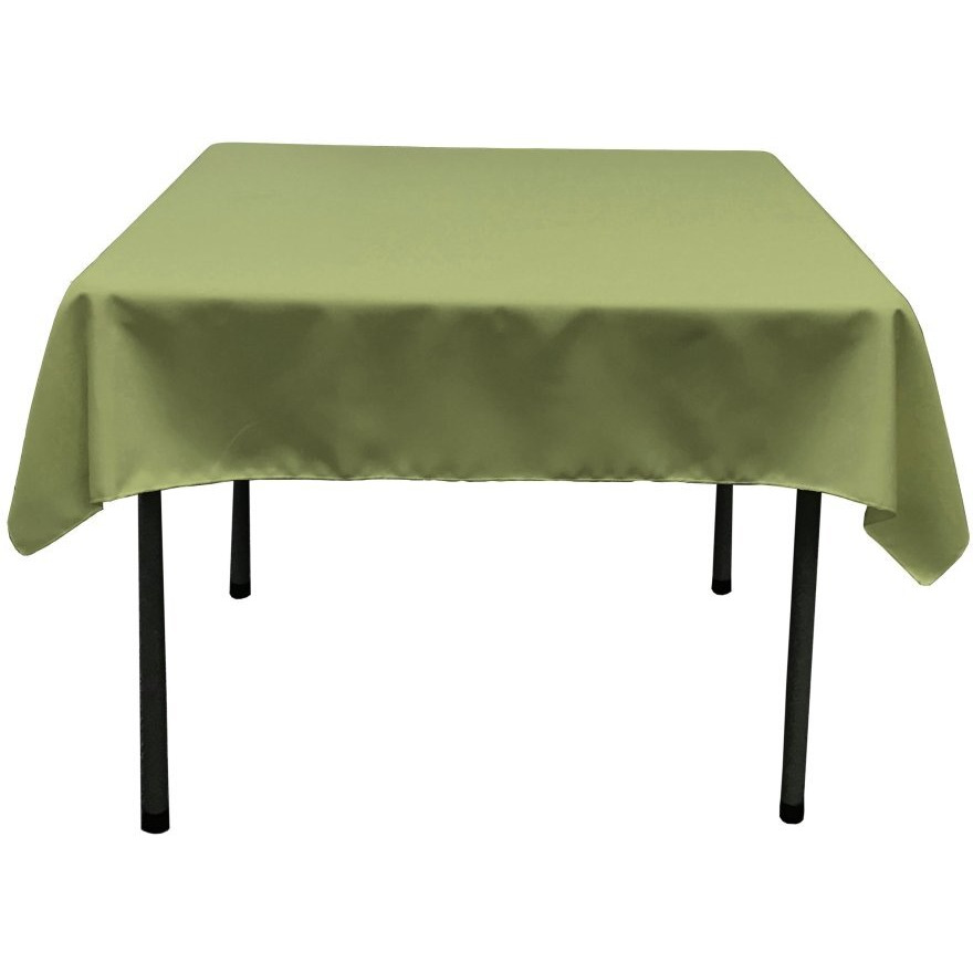 TCpop58x58-SageDrkP39 Polyester Poplin Square Tablecloth  Dark Sage - 58 x 58 in.