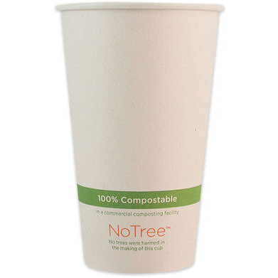 World Centric CUSU16 16 oz Notree Paper Hot Cups  Natural