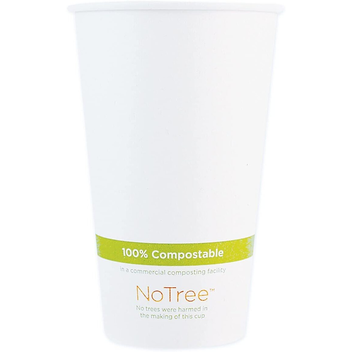 World Centric CUSU16 16 oz Notree Paper Hot Cups  Natural