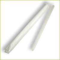 PLA Jumbo Straw-8 in. in.- L- Clear- individually wrapped - 2000 pcs