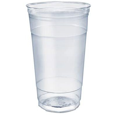 32 oz Ultra Clear Pete Cold Cups  300 per Case - Clear
