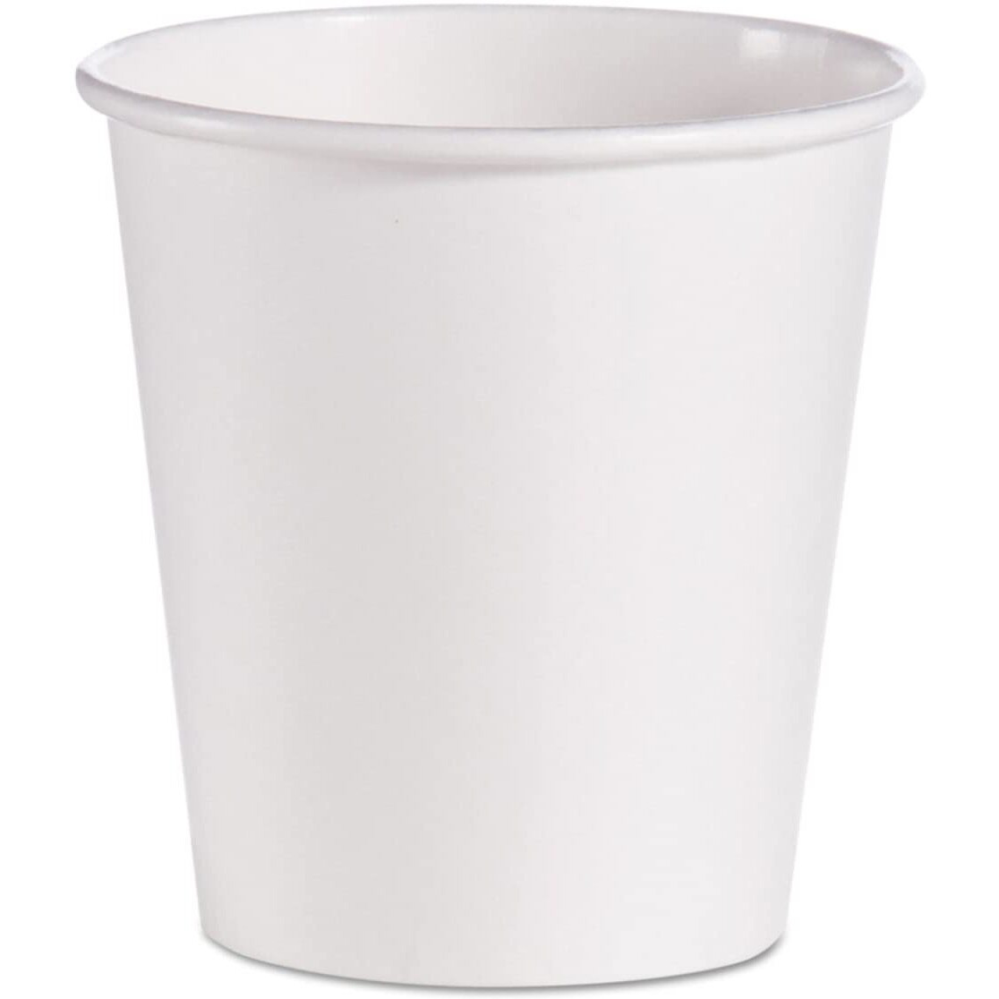 10 oz Single-Sided Poly Paper Hot Cups&44 White