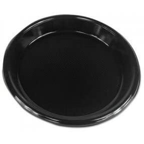 BWK 10 in. Hi Impact Plastic Dinnerware Plate&44 Black