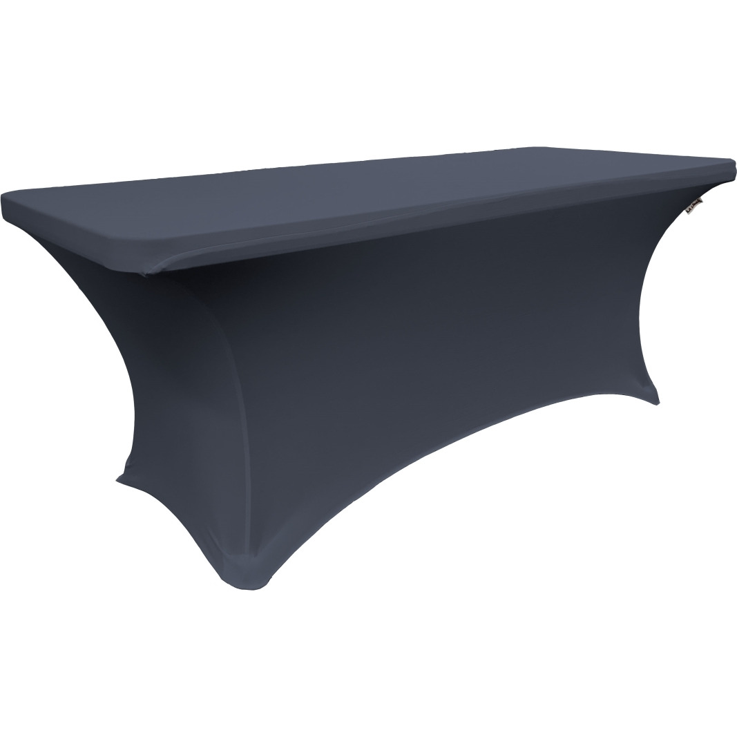 TCSpandex96x30x30-NavyX72 Rectangular Spandex Tablecloth - Navy - 96 x 30 x 30 in.