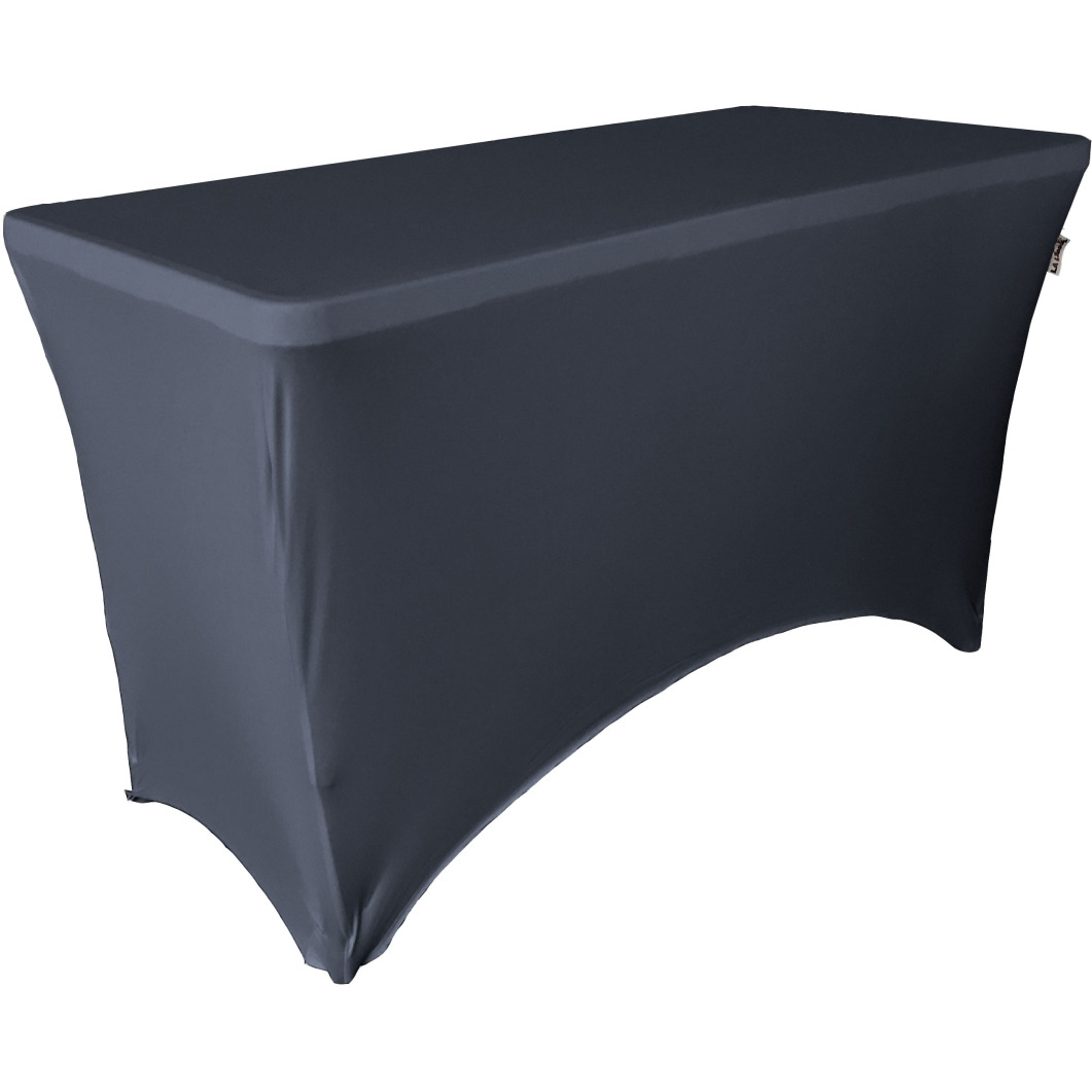 TCSpandex48x24x30-NavyX72 Rectangular Spandex Tablecloth - Navy - 48 x 24 x 30 in.