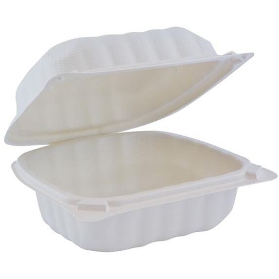 16 oz Sandwich Container - White - 5.75 X 5.95 X 3.10 oz