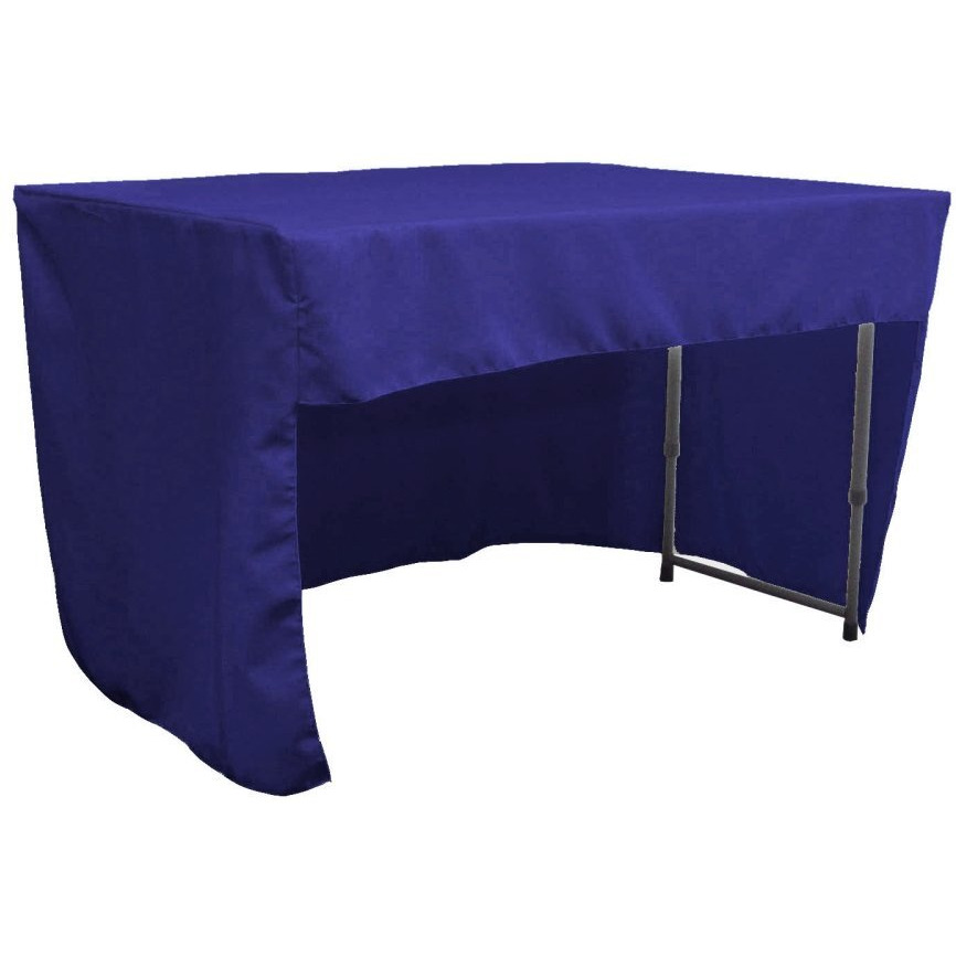 TCpop-OB-fit-48x30x30-RoyalP50 1.6 lbs Open Back Polyester Poplin Fitted Tablecloth - Royal