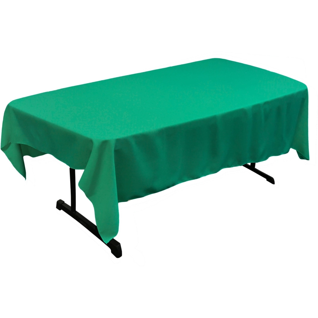 TCpop60x84-JadeP53 Polyester Poplin Rectangular Tablecloth - Jade - 60 x 84 in.