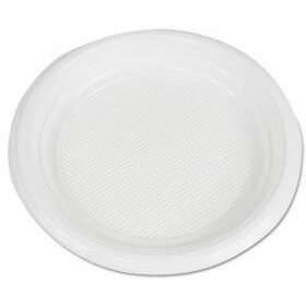 BWK 6 in. Hi Impact Plastic Dinnerware Plate&44 White
