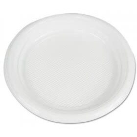 BWK 6 in. Hi Impact Plastic Dinnerware Plate&44 White