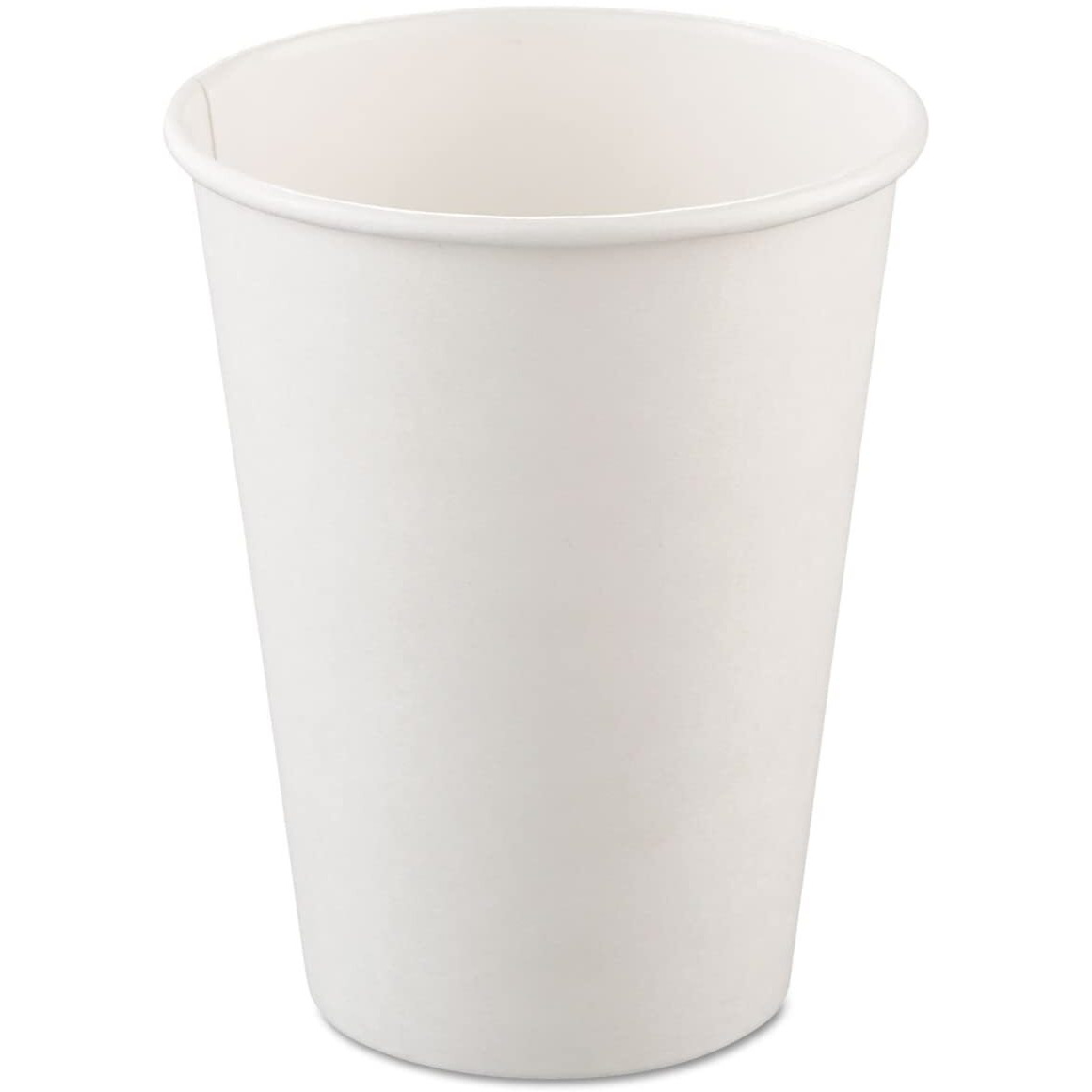 12 oz Single-Sided Poly Paper Hot Cups&44 White