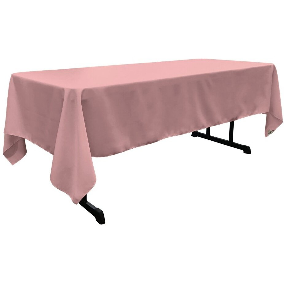 TCpop60x144-RoseP79 Polyester Poplin Rectangular Tablecloth - Dusty Rose - 60 x 144 in.