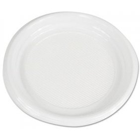 BWK 9 in. Hi Impact Plastic Dinnerware Plate&44 White
