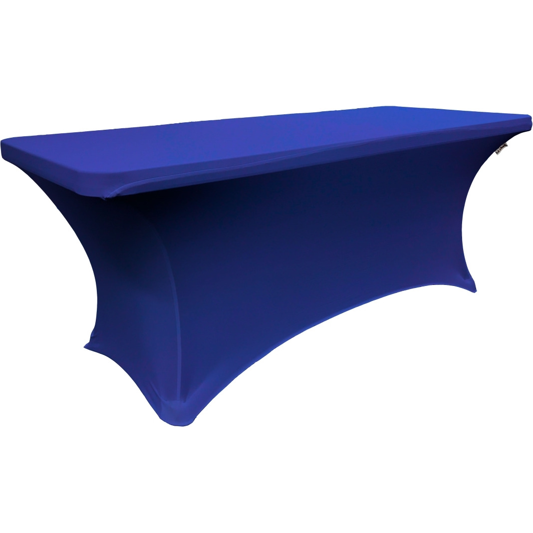 TCSpandex96x30x30-RoyalBlueX50 Rectangular Spandex Tablecloth - Royal Blue - 96 x 30 x 30 in.