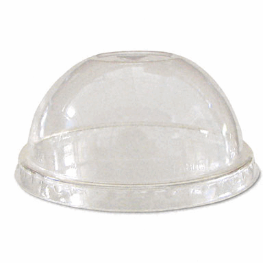 Lids  for Corn Clear Plastic Cups  Dome  Clear  1000/Carton