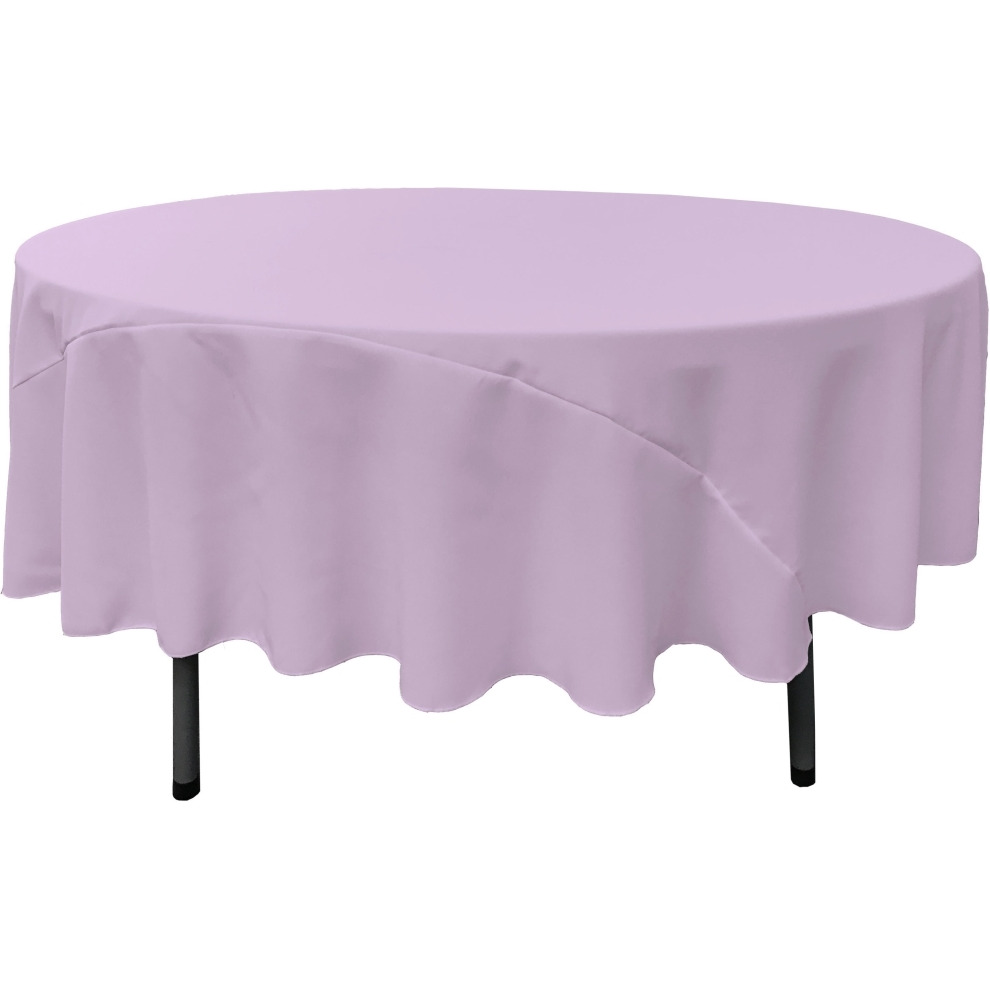 TCpop90R-LilacP45 Polyester Poplin Tablecloth  Lilac - 90 in. Round