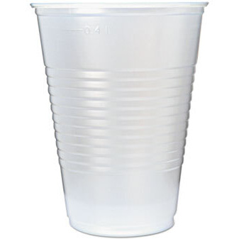 Fabri-Kal 9508028 16 oz RK Ribbed Cold Drink Cups  Clear - 50 per Sleeve  20 Sleeves per Case