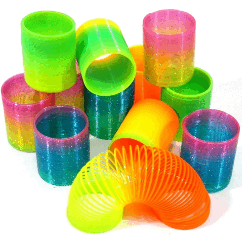 t  2.5 in. Magic Rainbow Springs  Assorted Colors