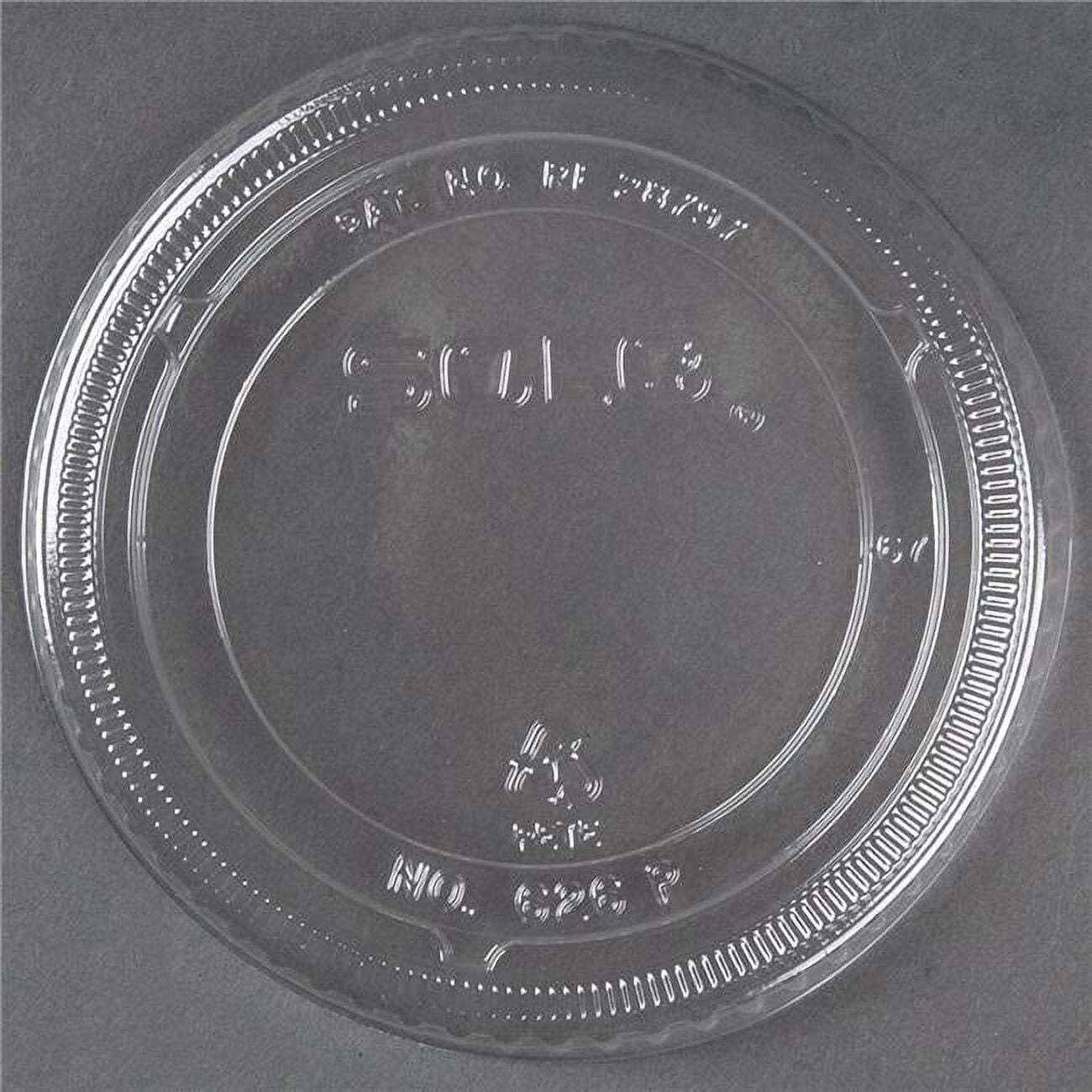 Solo Cup Company H&PC-74763 Ultra Clear Flat Cold Cup Non Vented Lids  Fits 16-24 oz. Cups